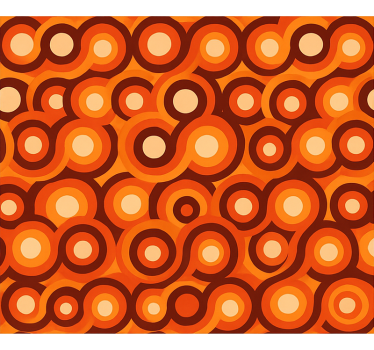Living room wallpaper abstract modern warm colors - TenStickers