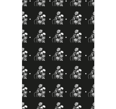 Flower wallpaper woman and sunflowers minimalist design - TenStickers