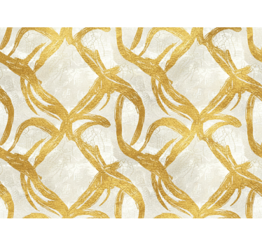 Living room wallpaper golden textured finish - TenStickers