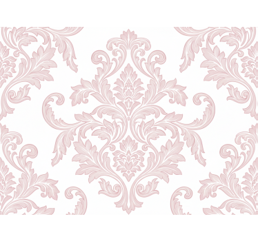Baroque wallpaper blush damask paisley - TenStickers