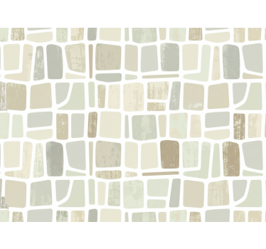 Rustic wallpaper in light geometric patterns - TenStickers
