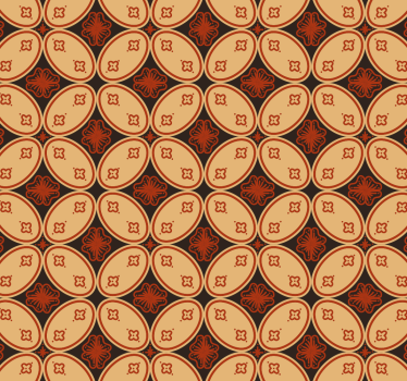 Vintage wallpaper retro motifs - TenStickers