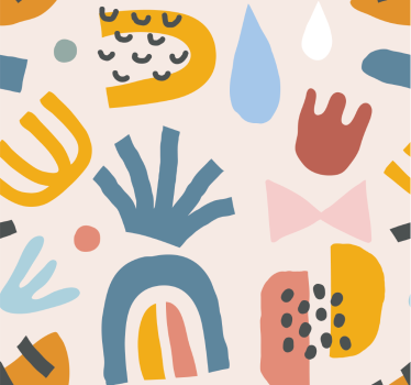 Modern Wallpaper summer drops - TenStickers