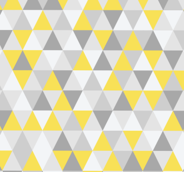 Wallpaper with yellow and gray triangles - TenStickers