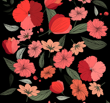 Rose tulips Nature Wallpaper - TenStickers