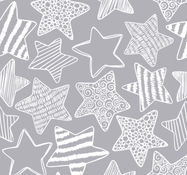 Bedroom Wallpaper White star - TenStickers