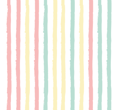 Irregular Pastel Strips Bedroom Wallpaper - TenStickers