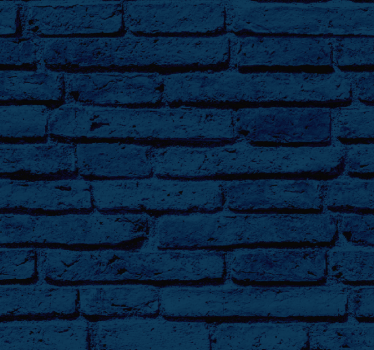 Blue textured Brick effect wallpaper - TenStickers