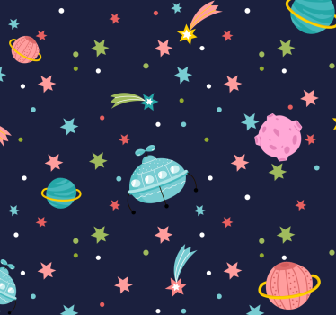 Falling stars Starry Wallpaper - TenStickers