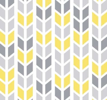 Grey and yellow pattern Geometric triangle wallpaper - TenStickers