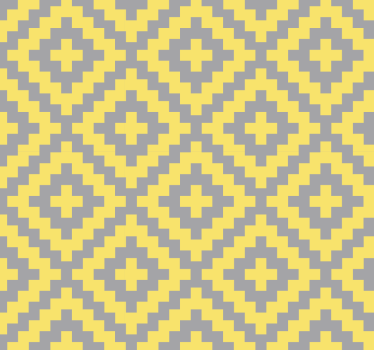 triangle pattern grey and yellow Geometric wallpaper - TenStickers