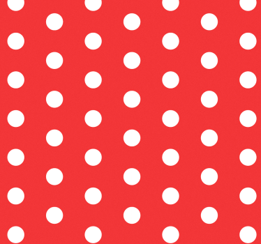 Red wallpaper with white polka dots circle - TenStickers