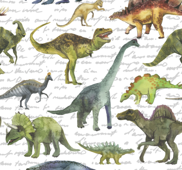 realistic dinosaurs Kids Wallpaper - TenStickers