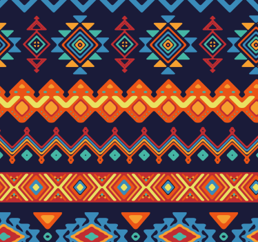 African tribal themed fabric wallpaper paintings - TenStickers