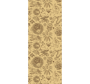 Classic Adventure Illustrations vintage wallpaper - TenStickers