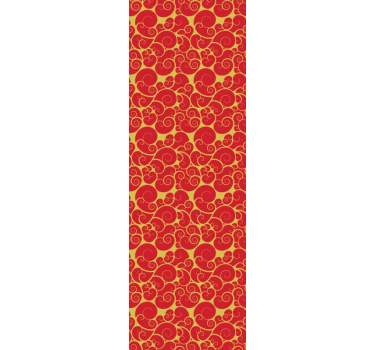 Living room wallpaper ornate swirls design - TenStickers