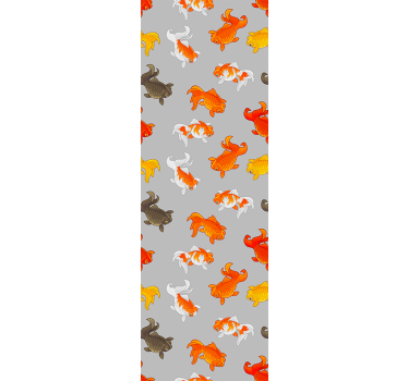 Aquatic Pattern fish wallpaper - TenStickers
