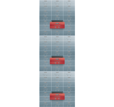 Commercial Storage Lockers industrial wallpaper - TenStickers