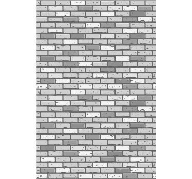 Monochrome Brickwork brick Wallpaper - TenStickers