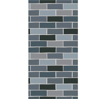 Light gray brick pattern effect wallpaper - TenStickers