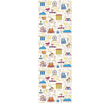 Cityscape Fun city wallpaper - TenStickers