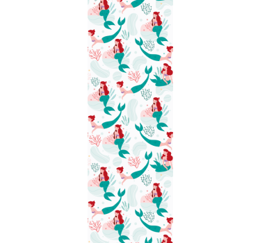 Mermaid Seascape fish wallpaper - TenStickers
