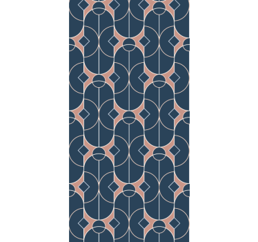 Design geometric shapes lounge wallpaper - TenStickers
