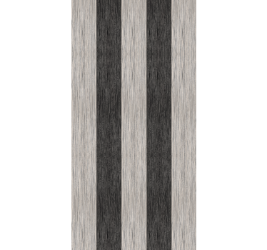 Black and grey wooden effect Striped Wallpaper - TenStickers