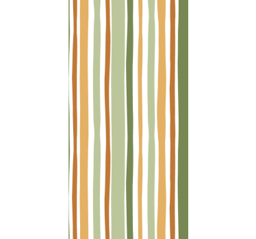 Thin green and yellow Striped wllpaper - TenStickers