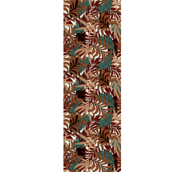 Abstract Botanical Mural leaf wallpaper - TenStickers
