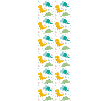 Dinosaur Parade dinosaurs wallpaper - TenStickers