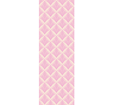 Pastel pink palm retro pattern Lounge Wallpaper - TenStickers
