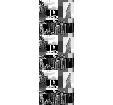 Urban Collage Pattern city wallpaper - TenStickers