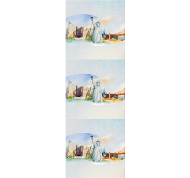 Urban Landmark Collage new york wallpaper - TenStickers
