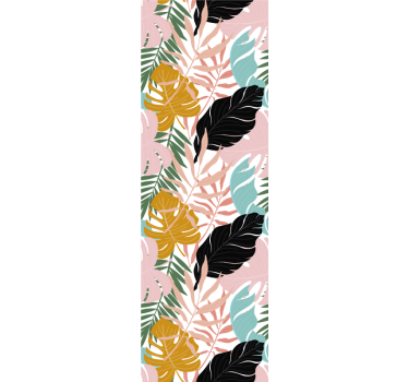Exotic foliage assortment leaf wallpaper - TenStickers