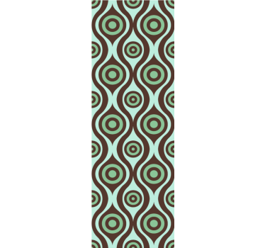 Irregular shapes 70's pattern Retro Wallpaper - TenStickers