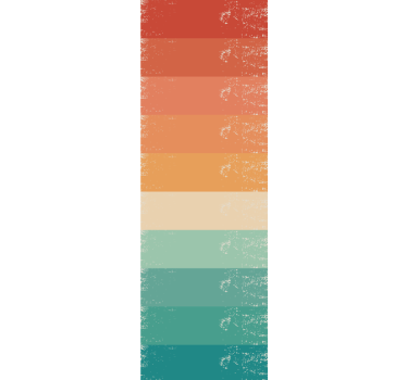 Retro striped rainbow retro wallpaper - TenStickers