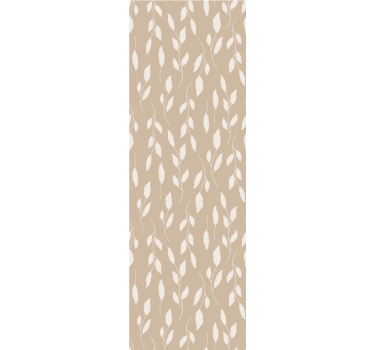 Leaf wallpaper beige delicate pattern - TenStickers