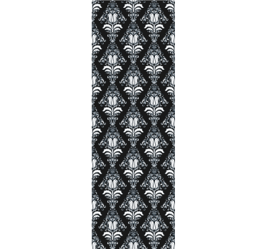 French Provincial black and white pattern Vintage Wallpaper - TenStickers