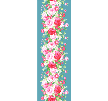 Turquoise Shabby Chic pattern Bedroom Wallpaper - TenStickers