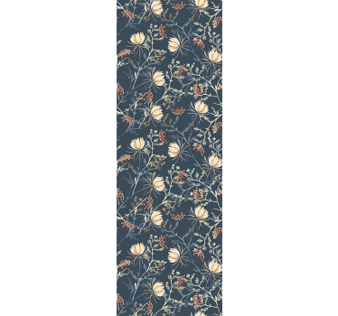 'Restore' Midnight style leaves wallpaper - TenStickers