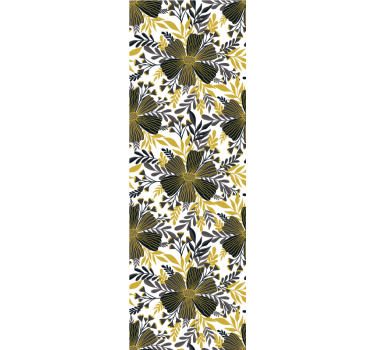Botanical balance living room wallpaper - TenStickers