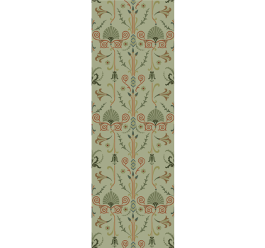 Green vine decor living room wallpaper - TenStickers