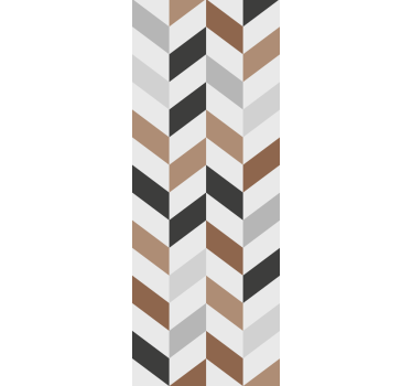 Abstract chevron motif teenage bedroom wallpaper - TenStickers