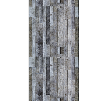 Elegant grey motif stone wallpaper - TenStickers