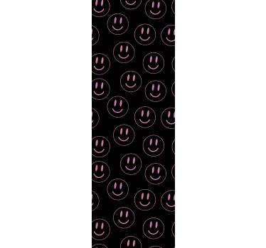 Smiley Face Pattern living room wallpaper - TenStickers