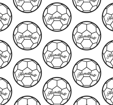 Handball pattern teenage bedroom wallpaper - TenStickers