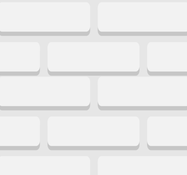 White realistic bricks living room wallpaper - TenStickers