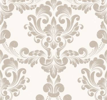 Classic Damask Design Wallpaper Decor - TenStickers