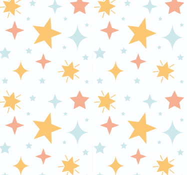 Starry Pattern star wallpaper - TenStickers